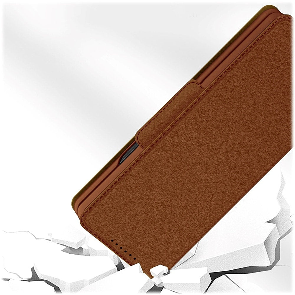 SaharaCase - Folio Wallet Case for Samsung Galaxy Z Fold4 - Brown_4