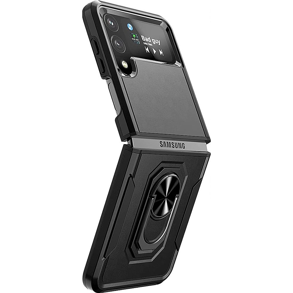 SaharaCase - Heavy Duty Kickstand Series Case for Samsung Galaxy Z Flip4 - Black_7