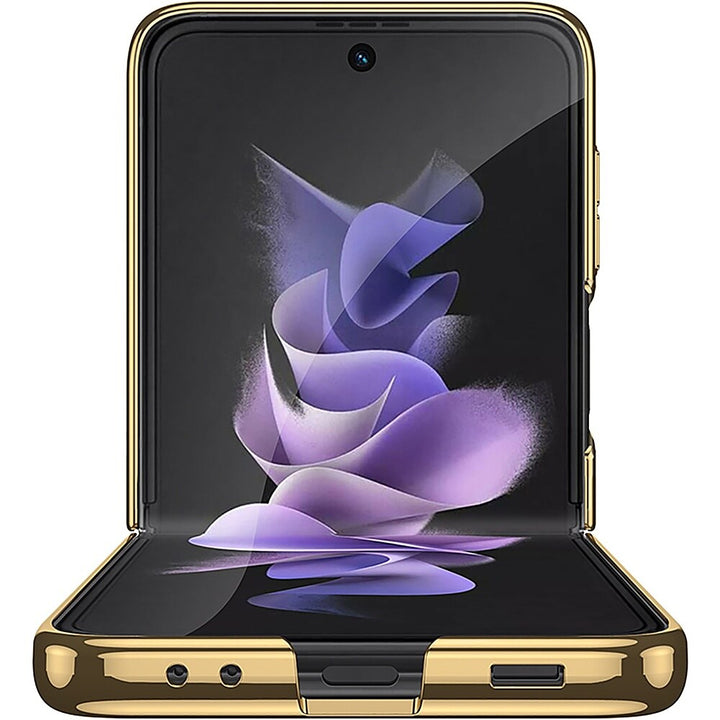 SaharaCase - Marble with Ring Case for Samsung Galaxy Z Flip4 - Black_5