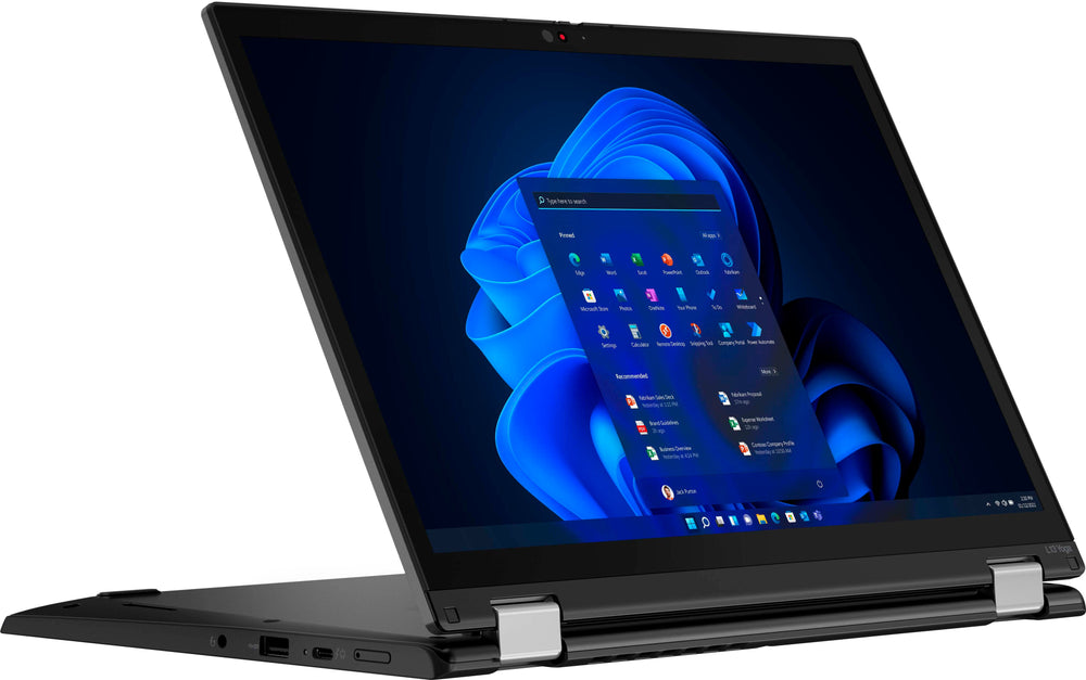 Lenovo - ThinkPad L13 Yoga 13.3" WUXGA (1920 x 1200) Touch 2-in-1 Laptop - Core i5-1235U - 8GB Memory - 256GB SSD - Black_1