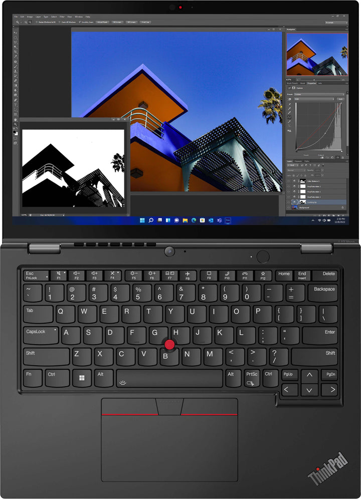 Lenovo - ThinkPad L13 Yoga 13.3" WUXGA (1920 x 1200) Touch 2-in-1 Laptop - Core i5-1235U - 8GB Memory - 256GB SSD - Black_2