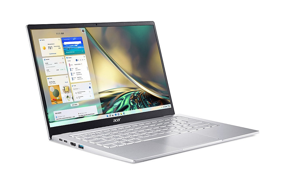 Acer - Swift 3 - 14" 1920 x 1080 100% sRGB Laptop - AMD Ryzen 5 5625U - 16GB LPDDR4X – 512GB SSD - Wi-Fi 6E - Silver - Silver_1