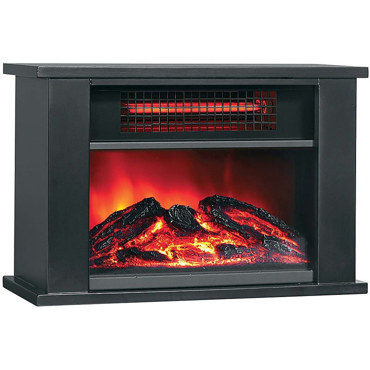 Lifesmart - 1000W Tabletop Infrared Fireplace Space Heater - Black_2