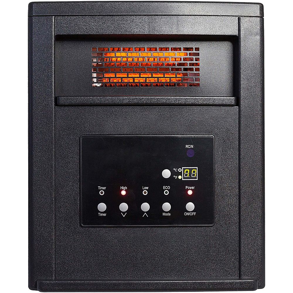 Lifesmart - 6-Wrapped Element Infrared Heater - Black_1
