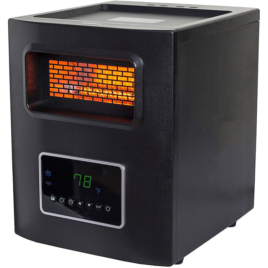 Lifesmart - 4-Wrapped Element Infrared Heater with USB Charging - Black_0