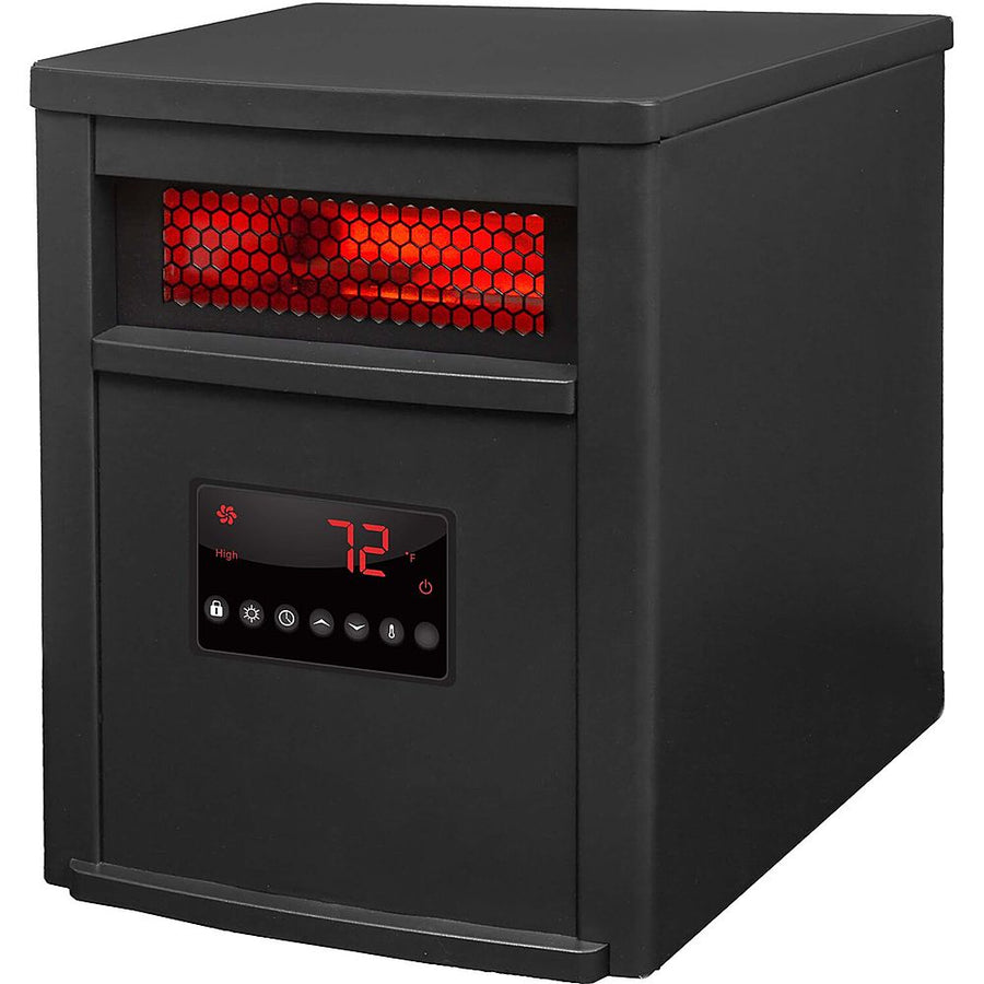 Lifesmart - 6-Element Infrared Heater with Steel Cabinet - Black_0