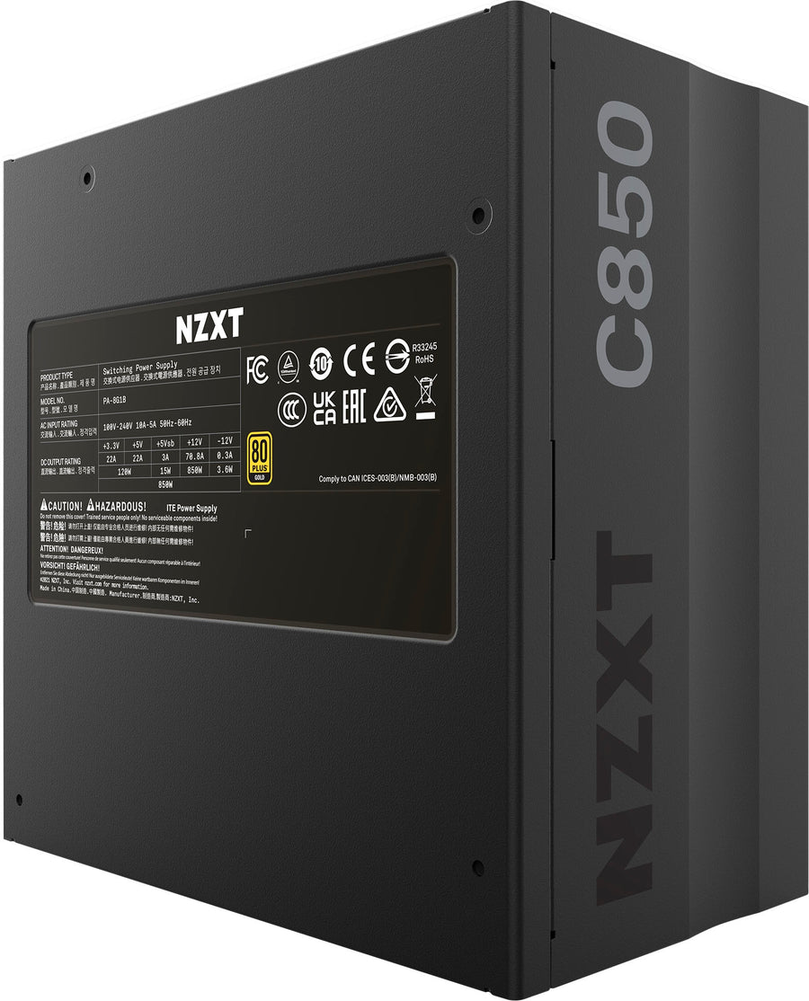 NZXT - C-850 ATX Gaming Power Supply - Black_0