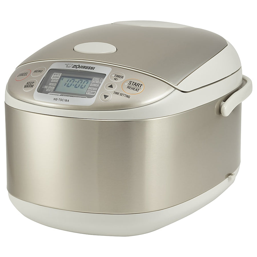 Zojirushi - 10 Cup Micom Rice Cooker & Warmer - Stainless Gray_0