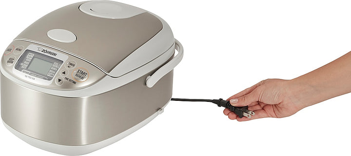 Zojirushi - 5.5 Cup Micom Rice Cooker & Warmer - Stainless Gray_3