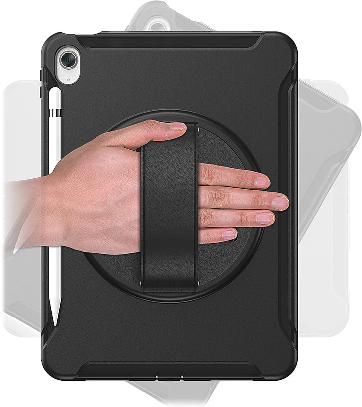 SaharaCase - Protection Hand Strap Series Case for Apple iPad 10.9" (10th Generation 2022) - Black_3