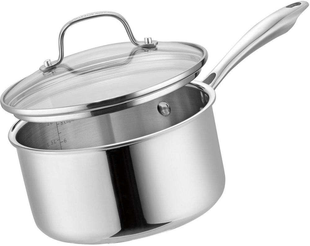 Cuisinart - Classic Tri-Ply Stainless Steel 10-pc Cookware Set - Stainless Steel_1