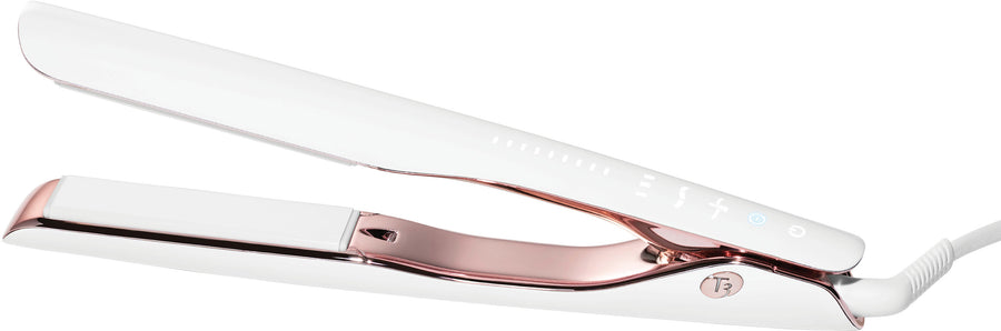 T3 - Smooth ID 1” Smart Flat Iron with Touch Interface - White & Rose Gold_0
