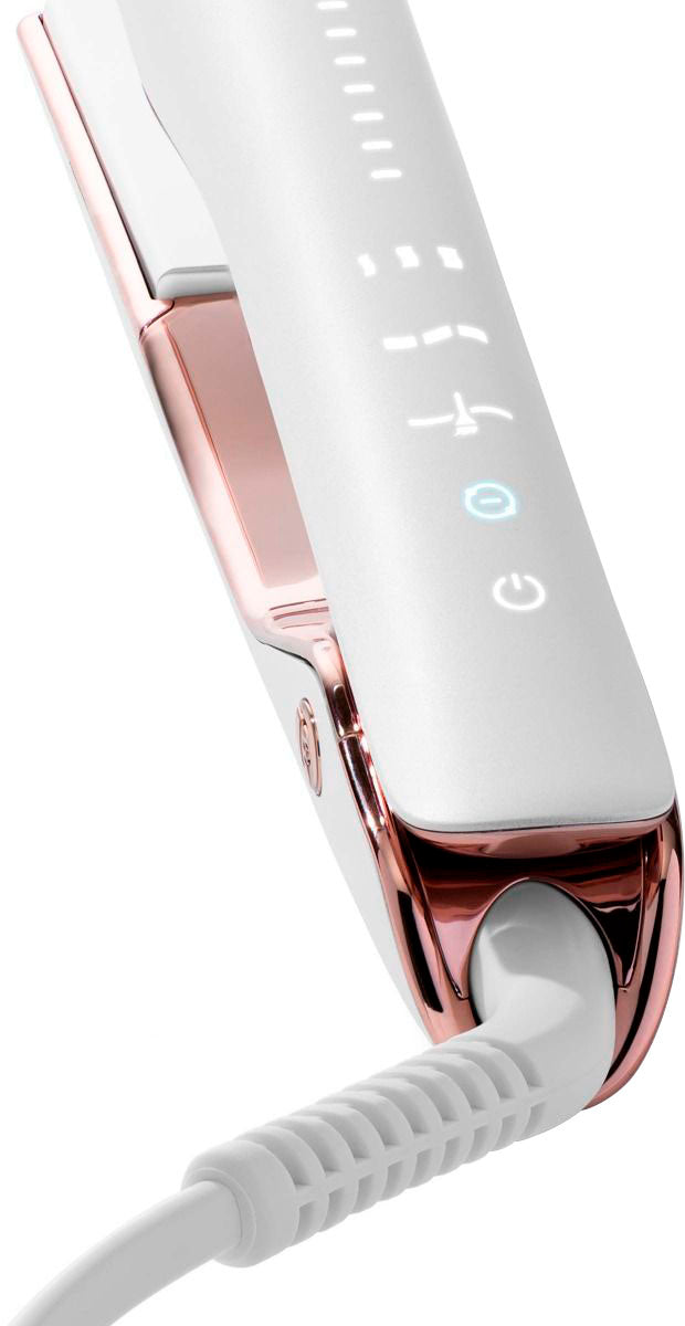 T3 - Smooth ID 1” Smart Flat Iron with Touch Interface - White & Rose Gold_11