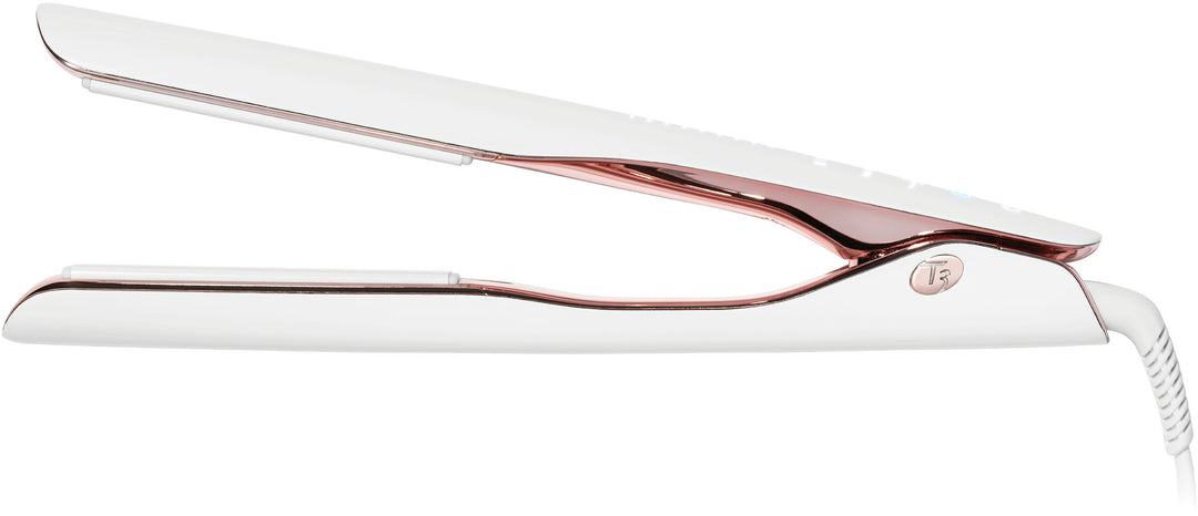 T3 - Smooth ID 1” Smart Flat Iron with Touch Interface - White & Rose Gold_9