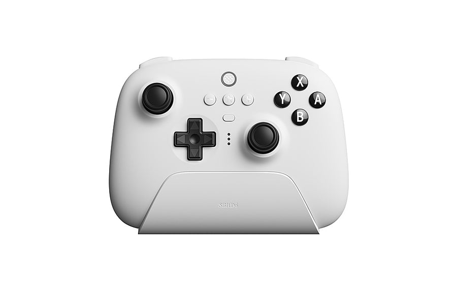 8BitDo - Ultimate Bluetooth Controller for Nintento Switch and Windows PCs with Dock - White_0