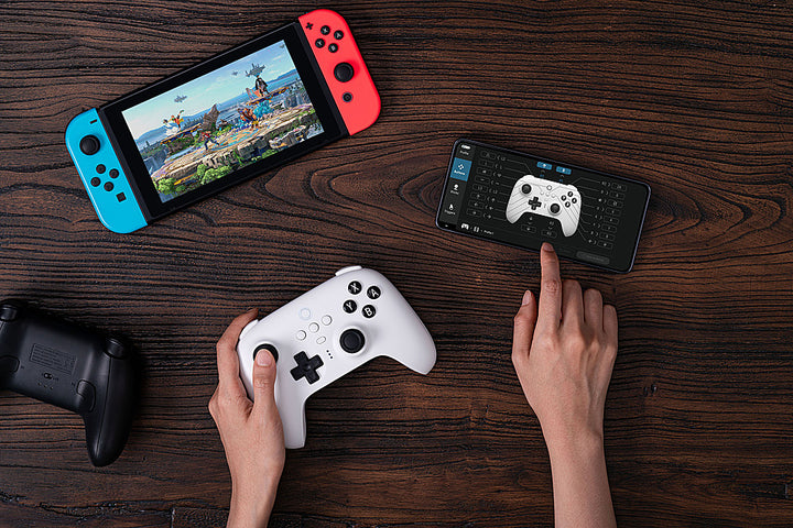 8BitDo - Ultimate Bluetooth Controller for Nintento Switch and Windows PCs with Dock - White_13