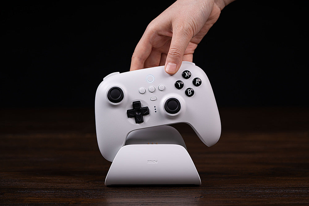 8BitDo - Ultimate Bluetooth Controller for Nintento Switch and Windows PCs with Dock - White_6