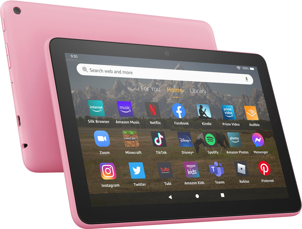 Amazon - Fire HD 8 tablet, 8” HD Display, 64 GB, 30% faster processor, designed for portable entertainment, (2022 release) - Rose_1