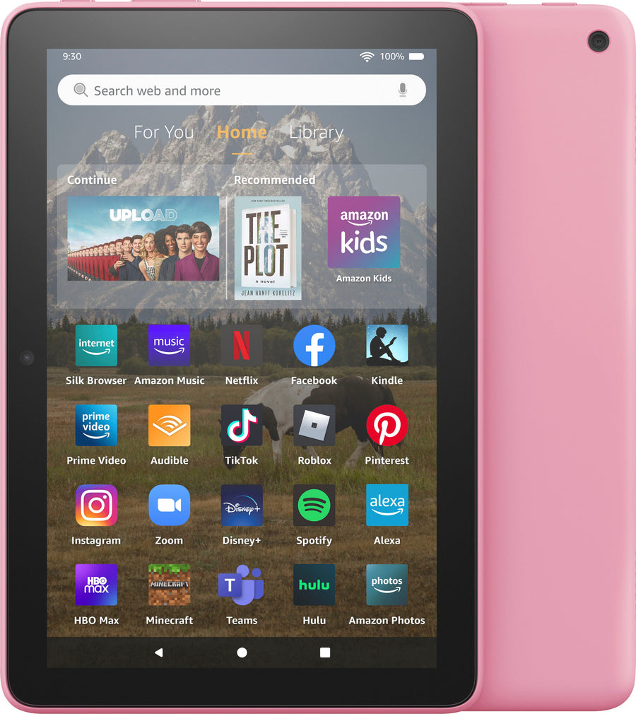 Amazon - Fire HD 8 tablet, 8” HD Display, 32 GB, 30% faster processor, designed for portable entertainment, (2022 release) - Rose_0