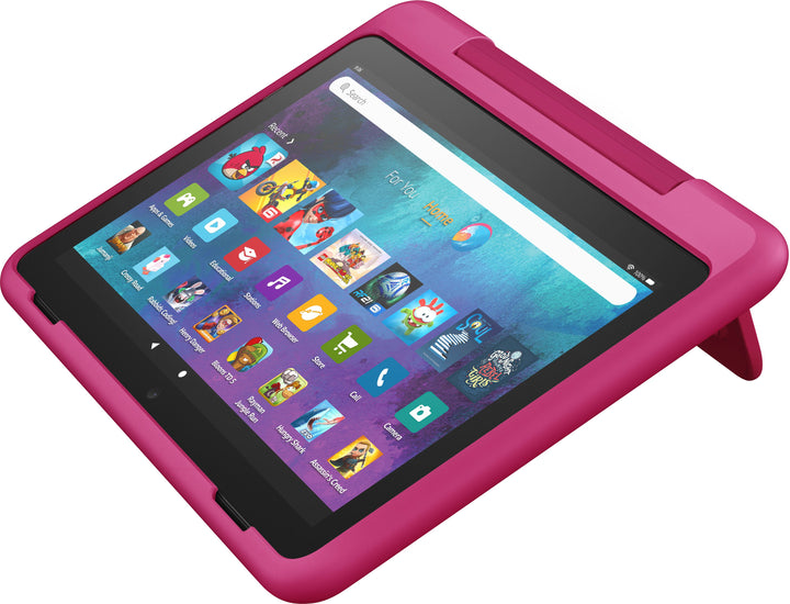 Amazon - Fire HD 8 Kids Pro tablet, 8" HD display, ages 6-12, 30% faster processor, Kid-Friendly Case, 32 GB, (2022 release) - Rainbow Universe_1