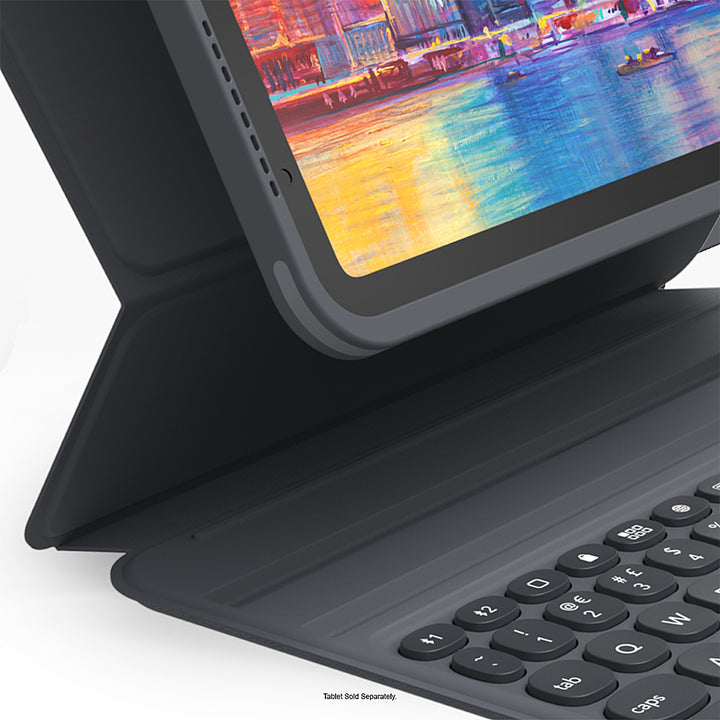 ZAGG - Pro Keys Wireless Keyboard & Detachable Case for Apple iPad 10.9" 10th Gen (2022) - Black_2