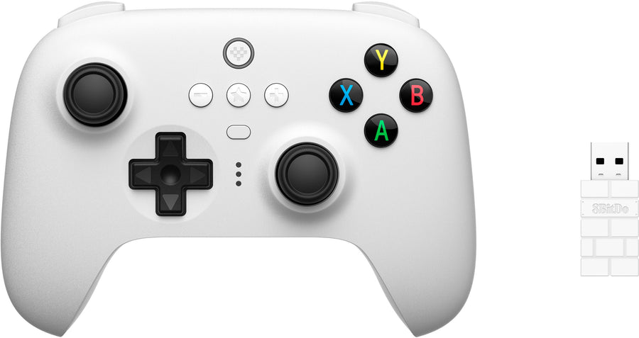 8BitDo - Ultimate 2.4G Controller for Windows PCs with Dock - White_0