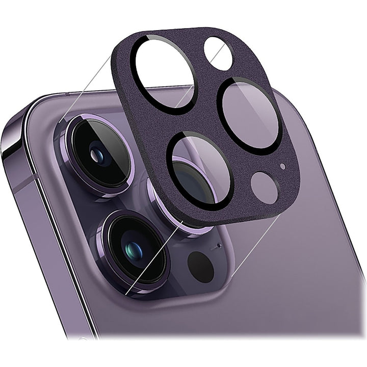 SaharaCase - ZeroDamage Camera Lens Protector for Apple iPhone 14 Pro and iPhone 14 Pro Max (2-Pack) - Purple_2