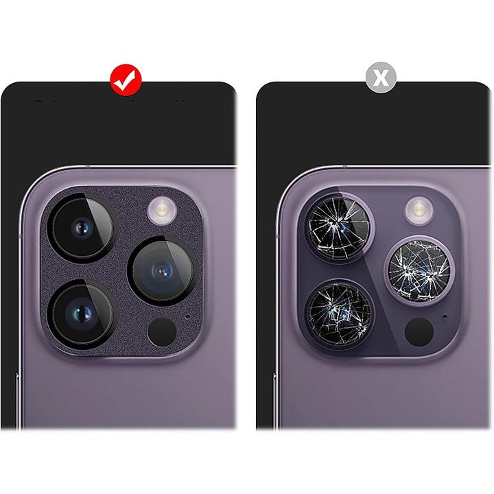SaharaCase - ZeroDamage Camera Lens Protector for Apple iPhone 14 Pro and iPhone 14 Pro Max (2-Pack) - Purple_3
