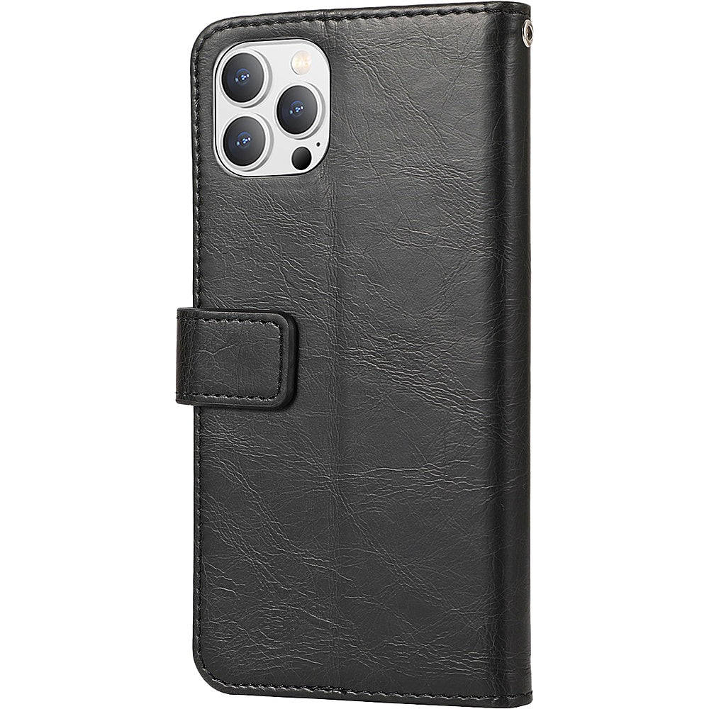 SaharaCase - Folio Wallet Case for Apple iPhone 14 Pro Max - Black_3