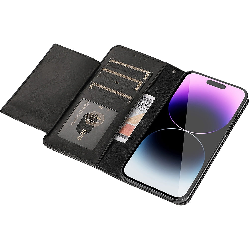 SaharaCase - Folio Wallet Case for Apple iPhone 14 Pro Max - Black_2