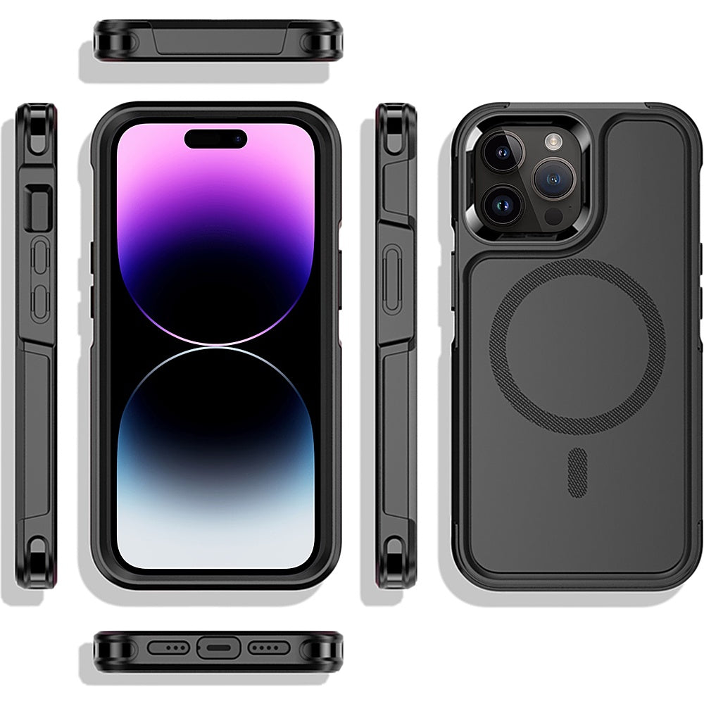 SaharaCase - Armor Series Hard Shell Case for Apple iPhone 14 Pro Max - Black_6