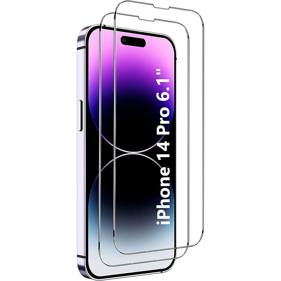 SaharaCase - ZeroDamage Ultra Strong+ Tempered Glass Screen Protector for Apple iPhone 14 Pro (2-Pack) - Clear_0