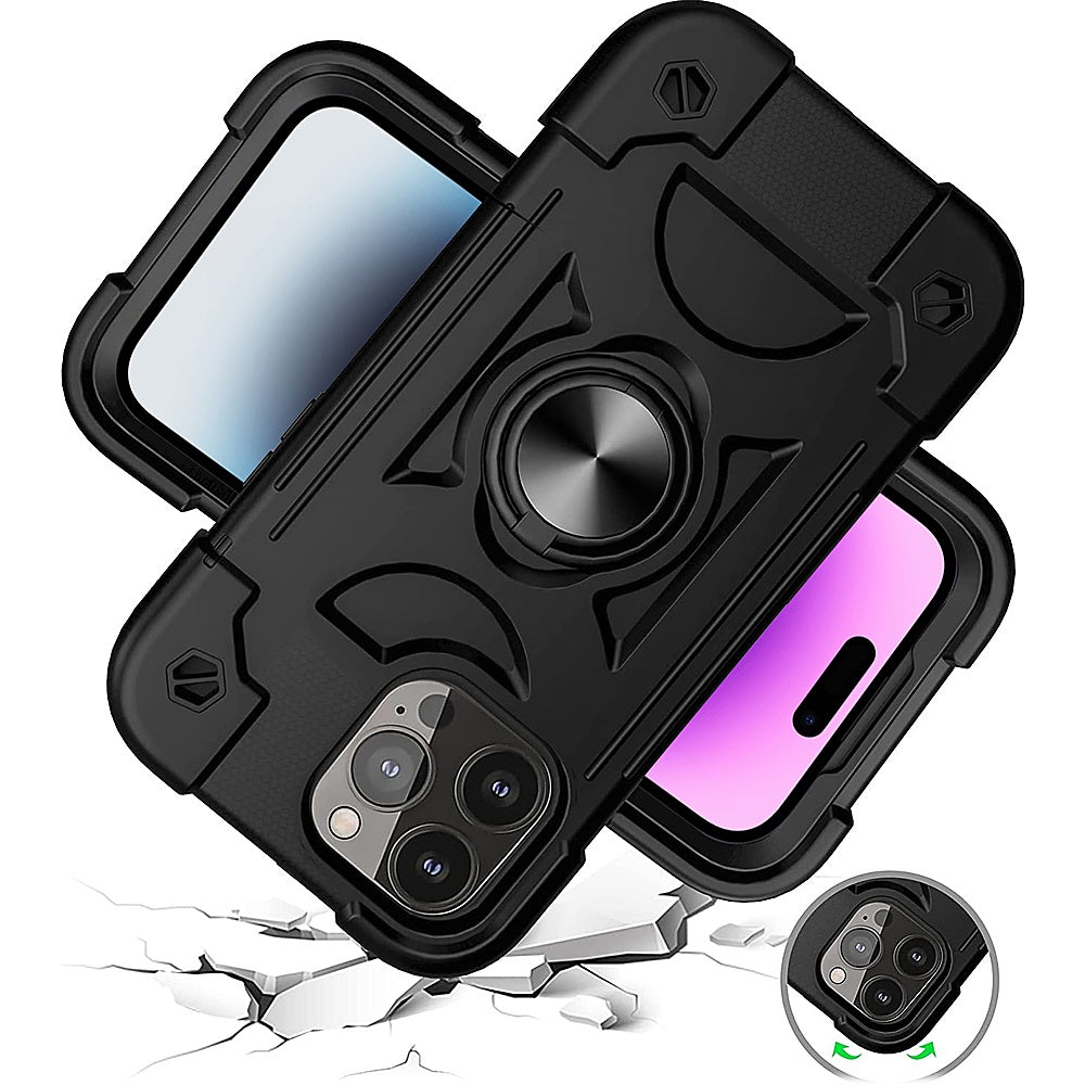 SaharaCase - DualShock Series Case for Apple iPhone 14 Pro Max - Black_5