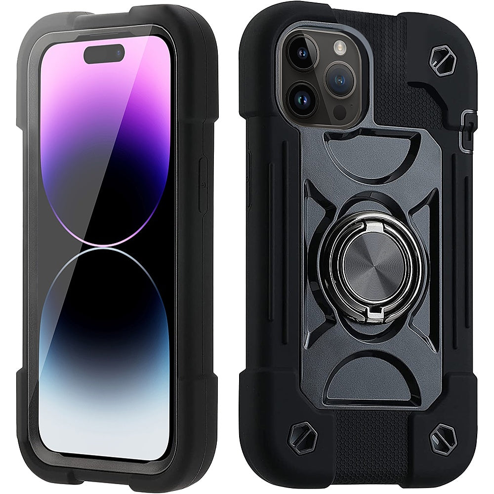 SaharaCase - DualShock Series Case for Apple iPhone 14 Pro Max - Black_2