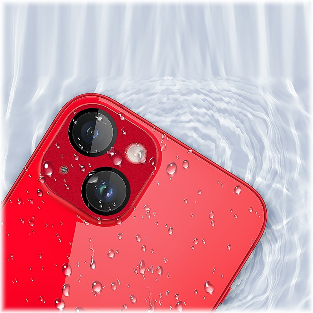 SaharaCase - ZeroDamage Camera Lens Protector for Apple iPhone 14 and iPhone 14 Plus (2-Pack) - Red_1