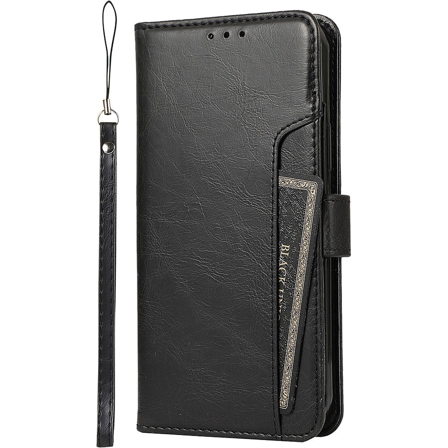 SaharaCase - Folio Wallet Case for Apple iPhone 14 Plus - Black_0