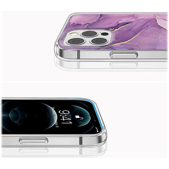 SaharaCase - Marble Series Case for Apple® iPhone® 14 Pro Max - Purple Marble_1