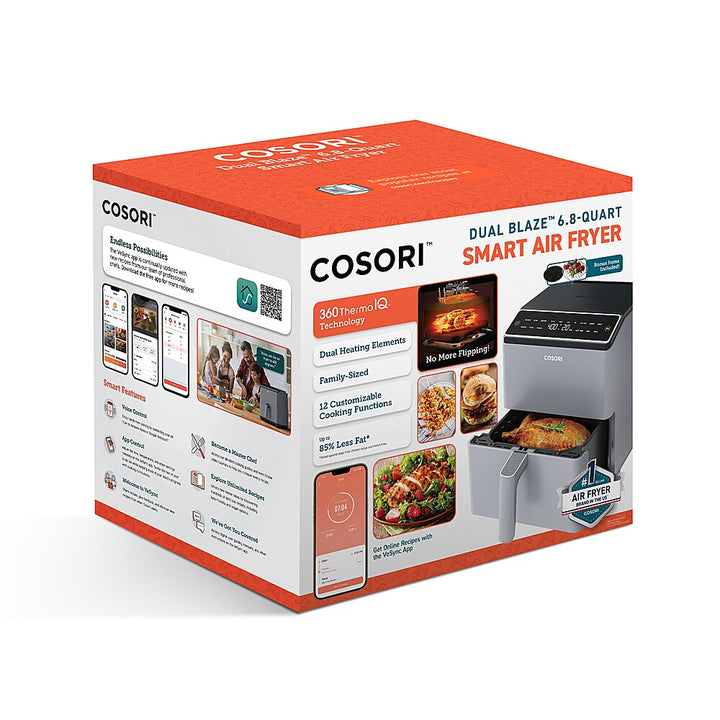Cosori - Dual Blaze™ 6.8-Quart Smart Air Fryer - gray_2