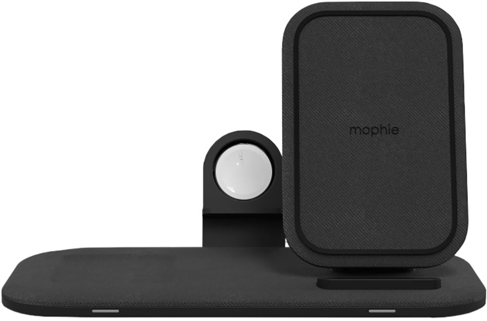 mophie - Wireless Charging Stand+ 3-In-1 with MagSafe Compatibility - Black_1