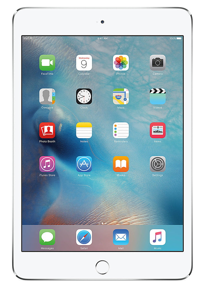 Apple - Pre-Owned 7.9-Inch iPad Mini (4th Generation) with Wi-Fi/Cellular LTE - 32GB - Silver_0