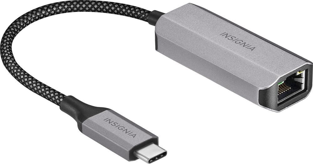 Insignia™ - USB-C to Ethernet Adapter - Black_1