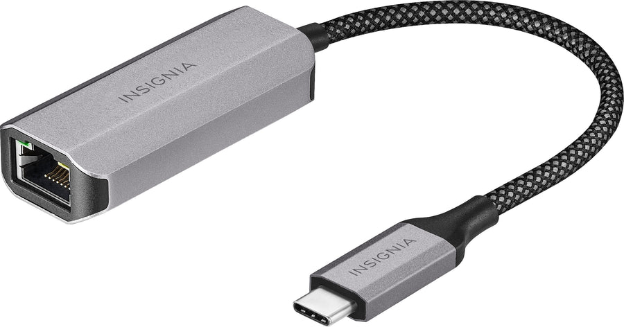 Insignia™ - USB-C to Ethernet Adapter - Black_0