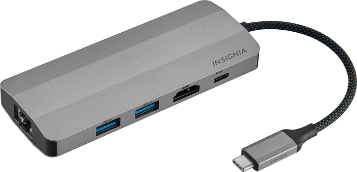 Insignia™ - 7-Port USB-C Hub - Gray_1