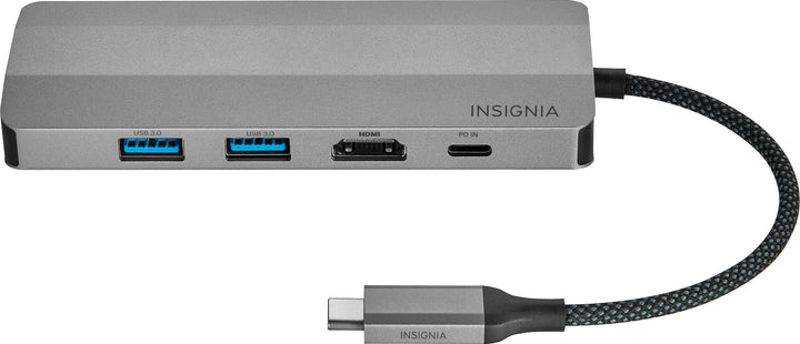 Insignia™ - 7-Port USB-C Hub - Gray_0