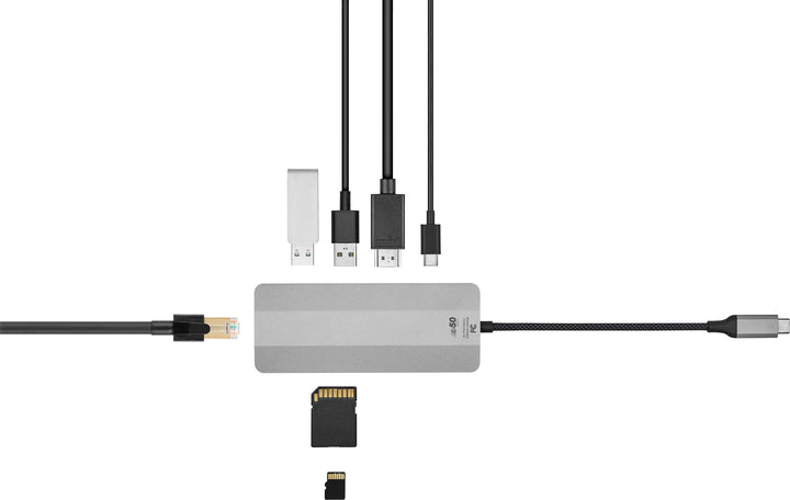 Insignia™ - 7-Port USB-C Hub - Gray_4