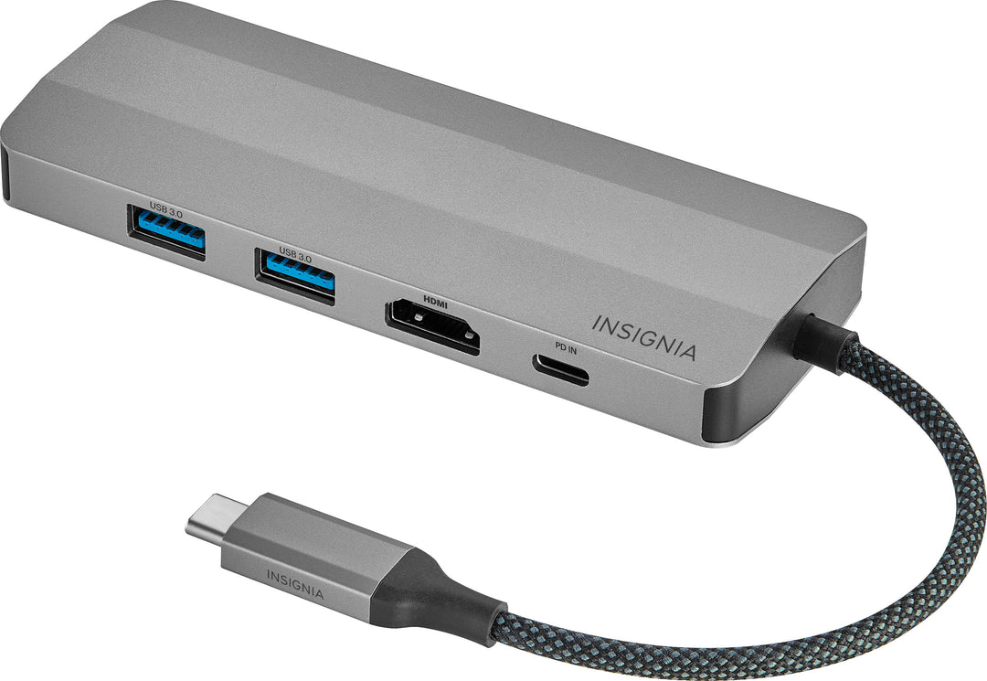 Insignia™ - 7-Port USB-C Hub - Gray_2