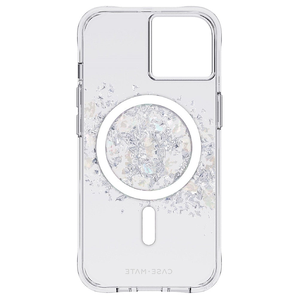 Case-Mate - Hardshell Case w/ MagSafe w/ Recycled w/ Antimicrobial for iPhone 14 - Touch of Pearl_3