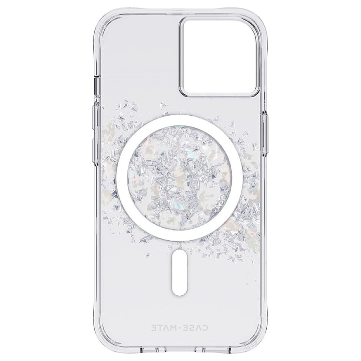 Case-Mate - Hardshell Case w/ MagSafe w/ Recycled w/ Antimicrobial for iPhone 14 - Touch of Pearl_3