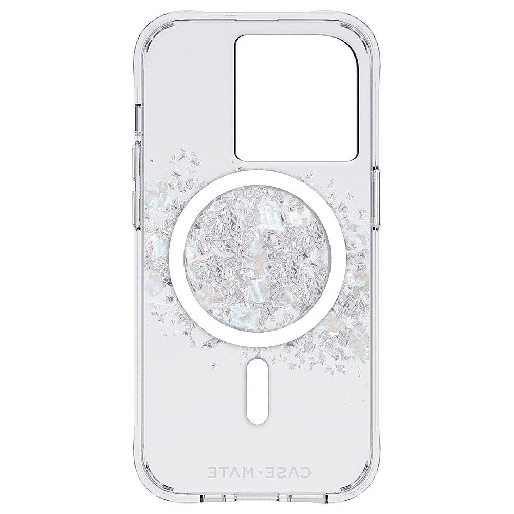 Case-Mate - Hardshell Case w/ MagSafe w/ Recycled w/ Antimicrobial for iPhone 14 Pro - Touch of Pearl_3