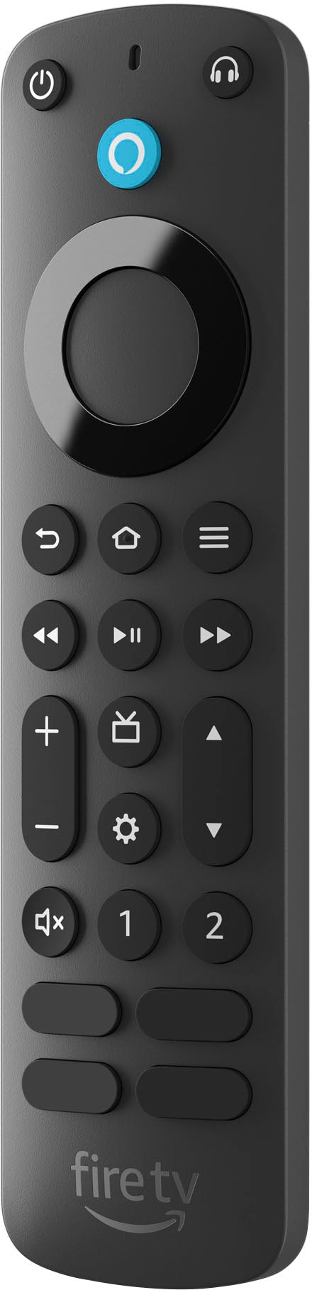 Amazon - Alexa Voice Remote Pro, includes remote finder, TV controls, backlit buttons, requires compatible Fire TV device - Black_1